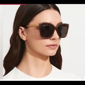 Diff Bella Sunglasses - Tortoise with gold arms